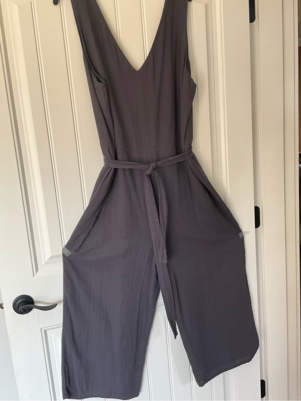 Calme by Johnny Was Gray Wide Leg Jumpsuit XXL